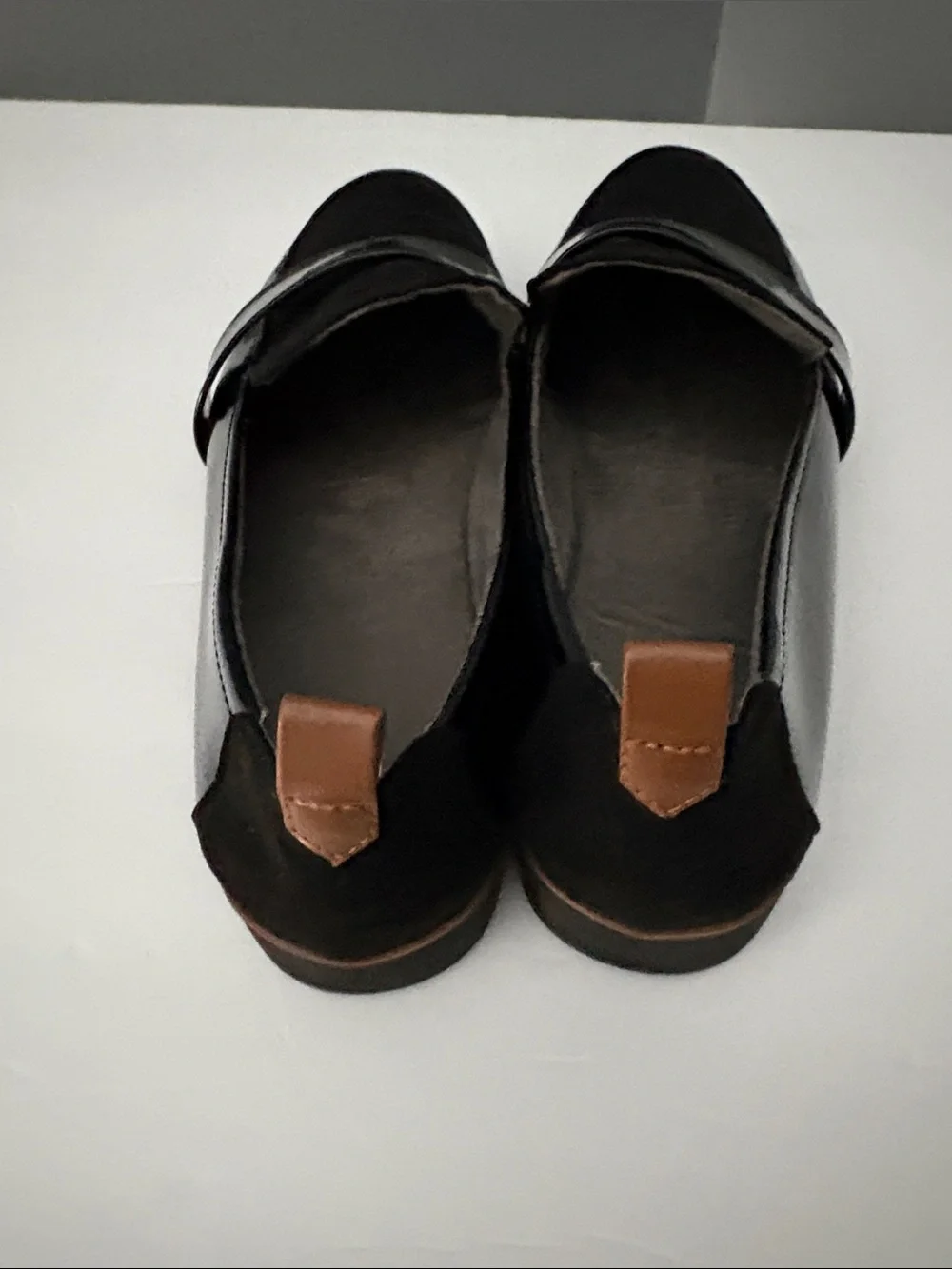 Dr. Scholl’s Black Patent & Suede Loafers for Women